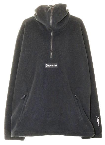 【中古】シュプリーム SUPREME 24AW HALF ZIP HOODED XL ハーフ ジップ フーディー ブラック 黒 ☆AA★260305 メンズ