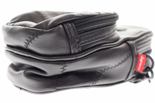 【中古】シュプリーム SUPREME 19AW PATCHWORK LEATHER SHOULDER BAG BLACK パッチワーク レザー ショルダー バッグ ▲260408_6