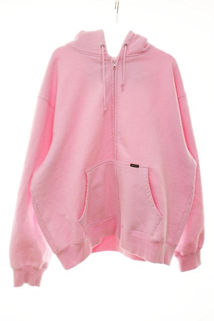 【中古】シュプリーム SUPREME 25SS WORK ZIP UP HOODED SWEATSHIRT PINK M ワーク ジップ アップ ☆AA★260311