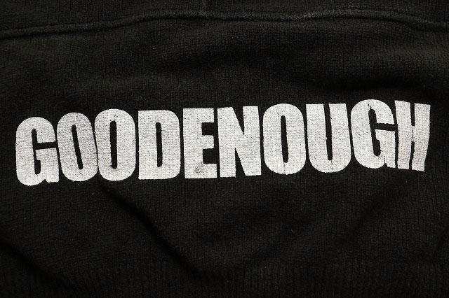 【中古】グッドイナフ GOODENOUGH 00s 裾ロゴ ストレッチ コットン ニット ジップ パーカー XLサイズ 260420_8