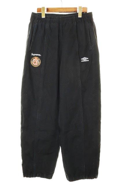 【中古】シュプリーム SUPREME × UMBRO 23AW COTTON RIPSTOP TRACK PANT BLACK M アンブロ コットン ☆AA★260309