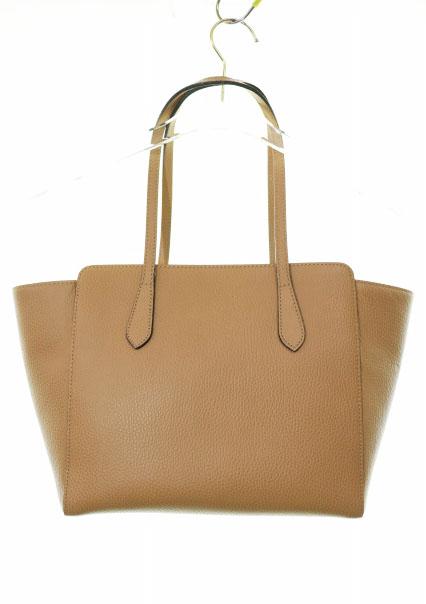 【中古】グッチ GUCCI スウィング レザー トートバッグ 354408 ベージュ ブルー ☆AA★▲■260311 レディース_1
