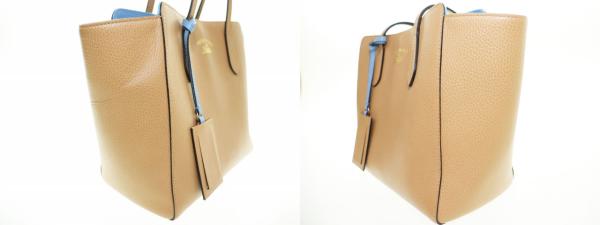 【中古】グッチ GUCCI スウィング レザー トートバッグ 354408 ベージュ ブルー ☆AA★▲■260311 レディース_3