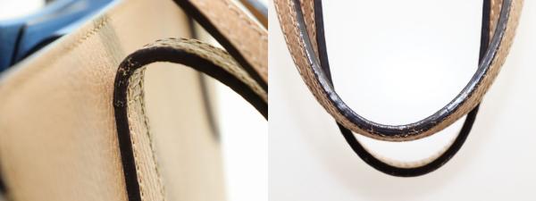 【中古】グッチ GUCCI スウィング レザー トートバッグ 354408 ベージュ ブルー ☆AA★▲■260311 レディース_6
