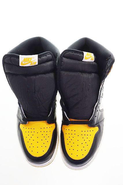 【中古】ナイキ NIKE AIR JORDAN 1 29cm 555088-711 エア ジョーダン ハイ タクシー イエロー 黄色 ▲■260223 メンズ_1