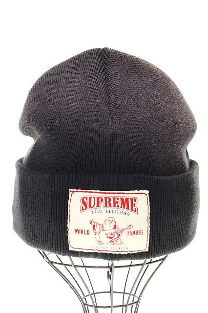 【中古】シュプリーム SUPREME × TRUE RELIGION 25AW ビーニー ニット 帽子 ブラック 黒 ☆AA★▲260308 メンズ_2