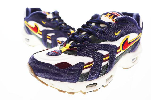 【中古】ナイキ NIKE AIR MAX 96 2 QS BLACKENED BLUE 26cm DJ6742-400 エア マックス ブラッケネド ▲260511