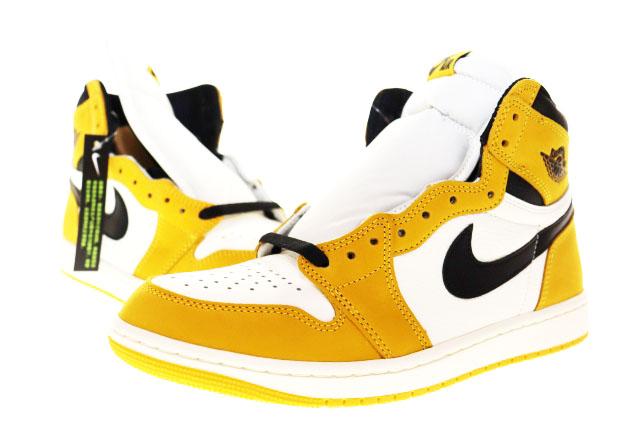 【中古】ナイキ NIKE AIR JORDAN 1 HIGH 26.5cm DZ5485-701AJ1 ジョーダン 1 ハイ イエロー 黄色 ▲■260222 メンズ