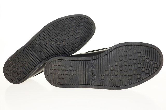 【中古】パラブーツ Paraboot バース デッキシューズ モカシン 7 1/2 レザー ブラック ●▲■260224 メンズ