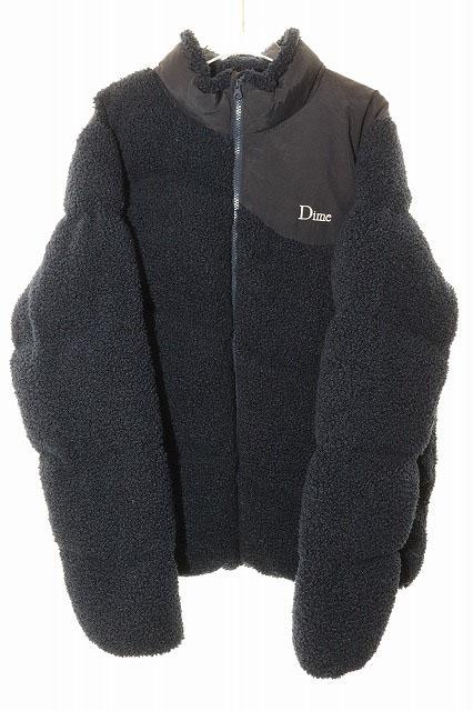 【中古】ダイム DIME SHERPA PUFFER JACKET L NAVY シェルパ パファー ジャケット ネイビー ●■260226