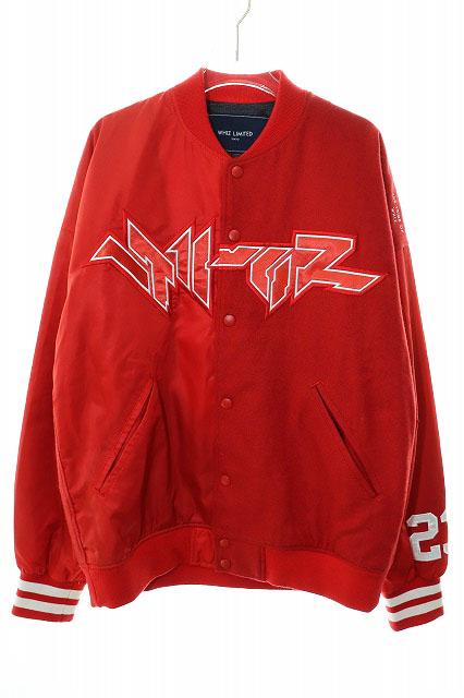 【中古】ウィズ WHIZ HACK STA JACKET RED L WL-J-75 76着限定 スタジアム ジャケット スタジャン レッド ●260228