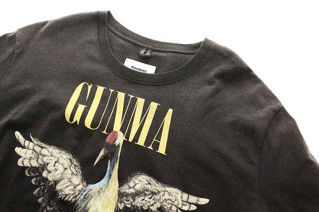 【中古】ダブレット doublet × ST COMPANY 23SS GUNMA KARUTA Lサイズ 群馬 鶴 Tシャツ ブラック 黒 260301 メンズ_2