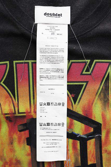 【中古】ダブレット doublet × STCOMPANY KIRYU L エスティー カンパニー カルタ Tシャツ 桐生 黒 260301 メンズ_5