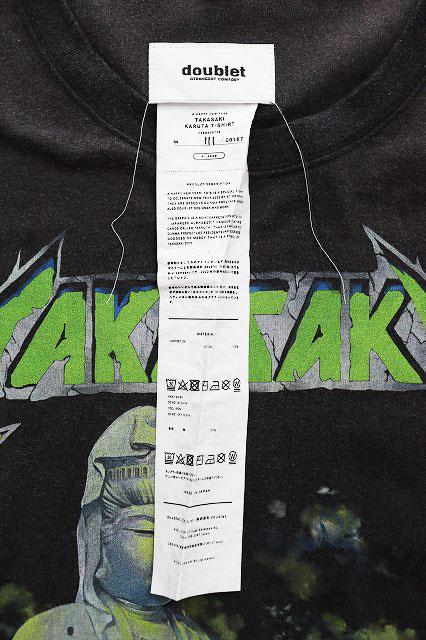 【中古】ダブレット doublet × ST COMPANY 23SS XL 群馬 カルタ Tシャツ 高崎 大観音 260301 メンズ_6