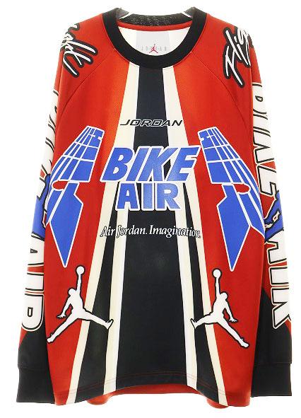 【中古】ナイキ NIKE × NIGEL SYLVESTER BIKE JERSEY RED Sサイズ バイク ジャージ ロンT レッド 赤 260301 メンズ