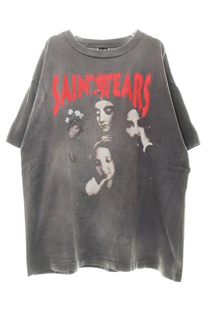 【中古】× DENIM TEARS 22SS FACES SS TEE BLACK XLサイズ デニムティアーズ コラボ Tシャツ 黒 ☆AA★260330