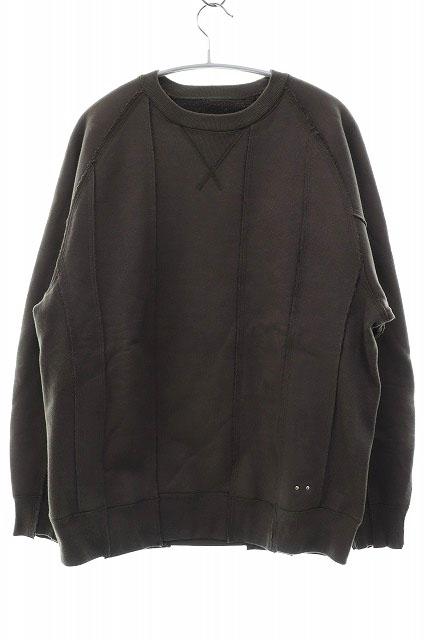 【中古】シュガーヒル SUGARHILL PATCHING SWEAT SHIRT CHARCOAL BLACK SIZE2 22AWSW02 パッチング スウェット 260319