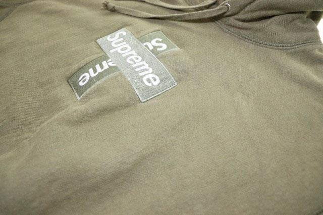【中古】シュプリーム SUPREME 20AW CROSS BOX LOGO HOODED SWEATSHIRT OLIVE M クロス ボックス ロゴ ☆AA★260330_2