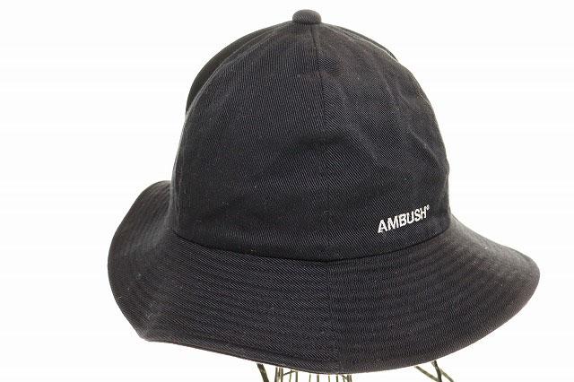 【中古】アンブッシュ AMBUSH BASEBALL HAT BLACK ベースボール ハット ロゴ 刺繍 帽子 ブラック ▲260318 メンズ_3