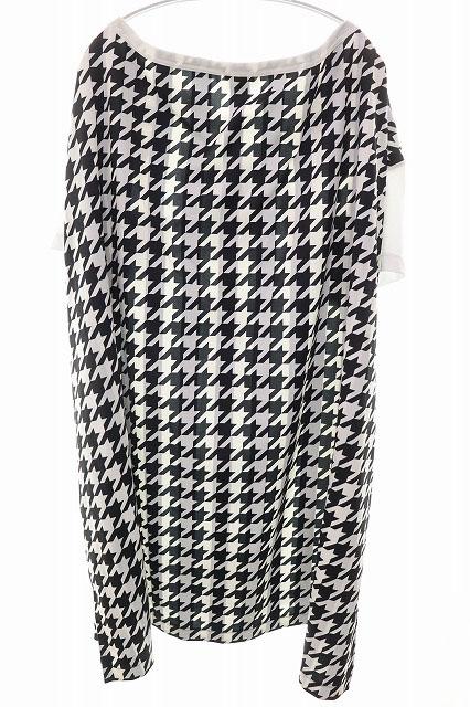 【中古】コムデギャルソン COMME des GARCONS HOMME PLUS 21AW 千鳥格子 ロング Tシャツ S PH-T008 ●260321_1