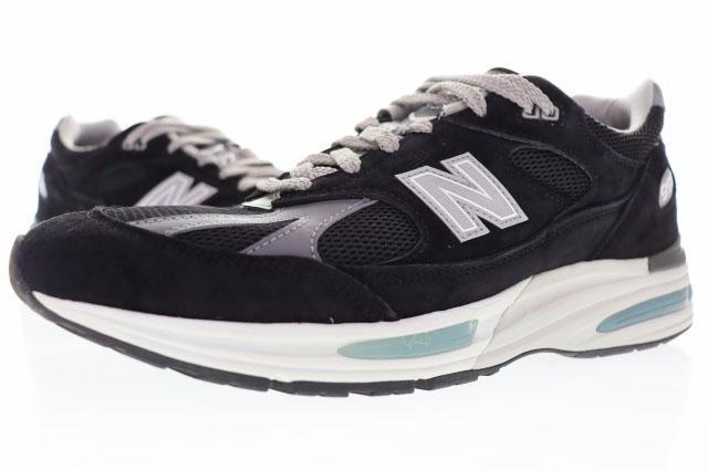 【中古】ニューバランス NEW BALANCE U991BK2 BLACK DWIDTH 28.5cm スエード UK規格 ブラック Dワイズ ▲■260314