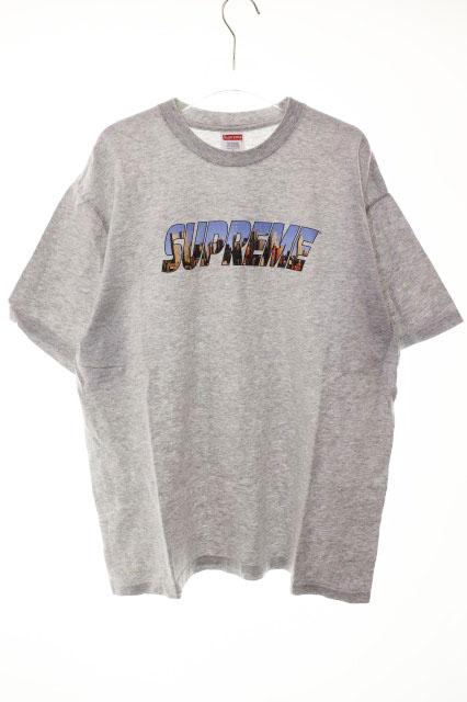 【中古】シュプリーム SUPREME 23AW GOTHAM TEE GREY L ゴッサム Tシャツ ロゴ プリント 半袖 グレー ☆AA★260406
