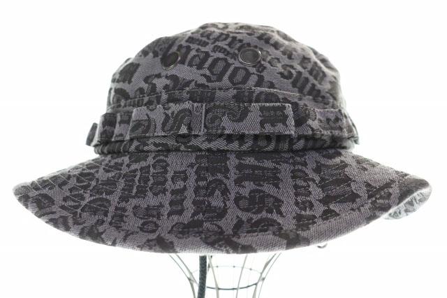 【中古】シュプリーム SUPREME 25SS CITIES JACQUARD BOONIE BLACK シティーズ ジャガード ブーニー ハット ☆AA★▲260408_1