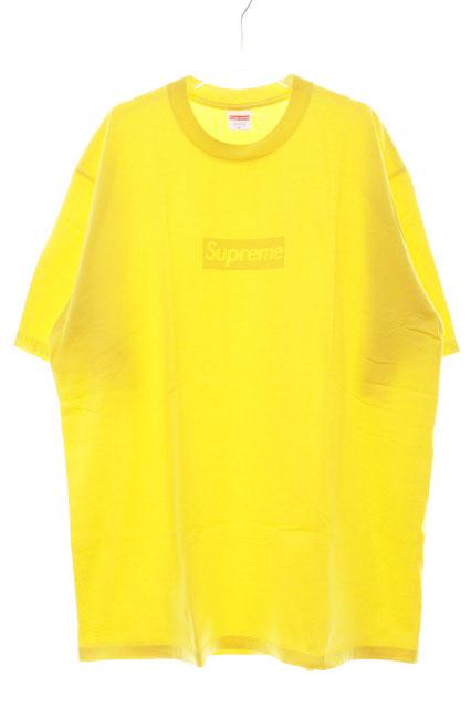 【中古】シュプリーム SUPREME 23SS TONAL BOX LOGO TEE XLサイズ トーナル ボックス ロゴ Tシャツ 黄色 ☆AA★260410