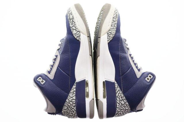 【中古】ナイキ NIKE AIR JORDAN 3 RETRO MIDNIGHT NAVY 26.5cm エア ジョーダン レトロ ミッドナイト ネイビー ▲260318