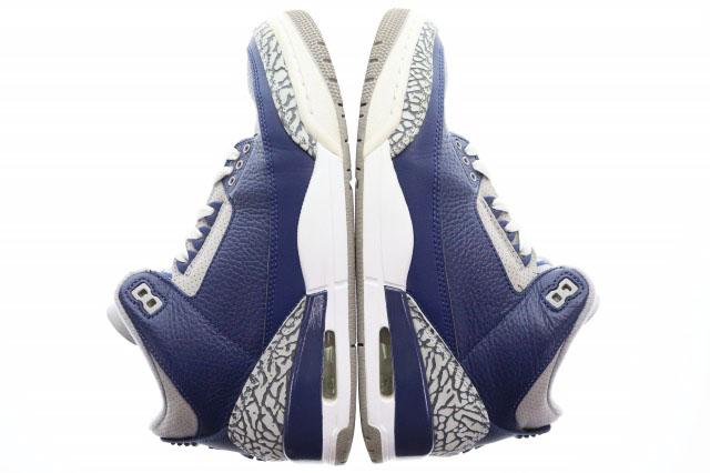 【中古】ナイキ NIKE AIR JORDAN 3 RETRO MIDNIGHT NAVY 26.5cm エア ジョーダン レトロ ミッドナイト ネイビー ▲260318