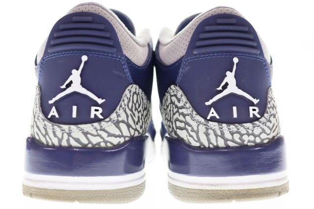 【中古】ナイキ NIKE AIR JORDAN 3 RETRO MIDNIGHT NAVY 26.5cm エア ジョーダン レトロ ミッドナイト ネイビー ▲260318