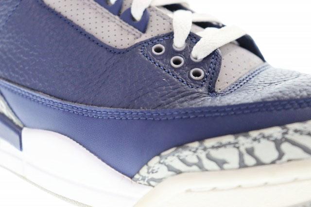 【中古】ナイキ NIKE AIR JORDAN 3 RETRO MIDNIGHT NAVY 26.5cm エア ジョーダン レトロ ミッドナイト ネイビー ▲260318