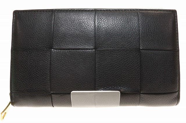 【中古】ボッテガヴェネタ BOTTEGA VENETA カセット ラウンドファスナー ウォレット ラウンドジップ ☆AA★▲■260412