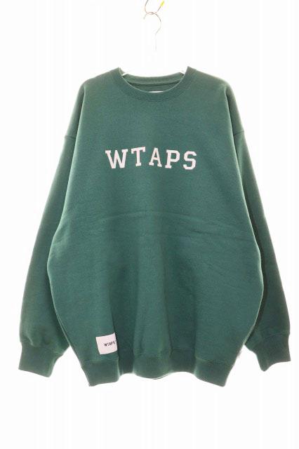 【中古】24SS ACADEMY SWEATER COTTON.COLLEGE SIZE04 241ATDT-CSM03 アカデミー スウェット トレーナー 緑 ☆AA★260410