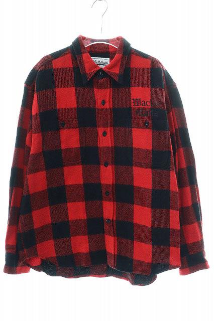 【中古】ワコマリア WACKO MARIA 24SS FLANNEL REGULAR COLLAR SHIRT 24SSE-WMS-RC02 フランネル シャツ  260319