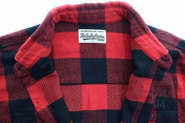 【中古】ワコマリア WACKO MARIA 24SS FLANNEL REGULAR COLLAR SHIRT 24SSE-WMS-RC02 フランネル シャツ  260319_3