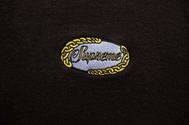 【中古】シュプリーム SUPREME 19SS CHAIN LOGO CREWNECK BLACK SIZE L チェーン ロゴ クルーネック トレーナー 260408_6