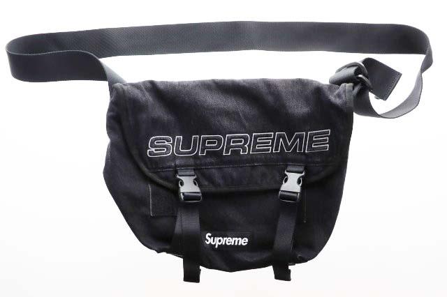 【中古】シュプリーム SUPREME 25AW DENIM MESSENGER BAG BLACK デニム メッセンジャー バッグ ブラック ▲260408