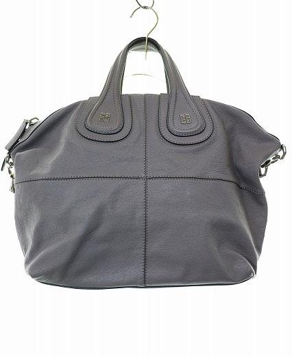 【中古】ジバンシィ GIVENCHY NIGHTINGALE LEATHER HAND BAG ナイチンゲール レザー ハンドバッグ ☆AA★●260408