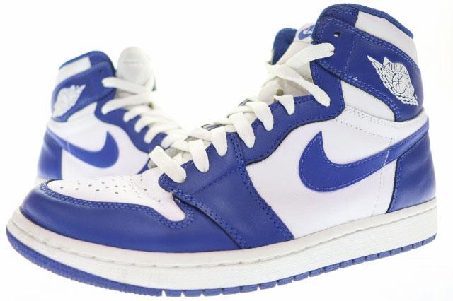 【中古】ナイキ NIKE AIR JORDAN 1 RETRO HIGH OG STORMBLUE 27cm エア ジョーダン レトロ ハイ ストームブルー ▲■260324