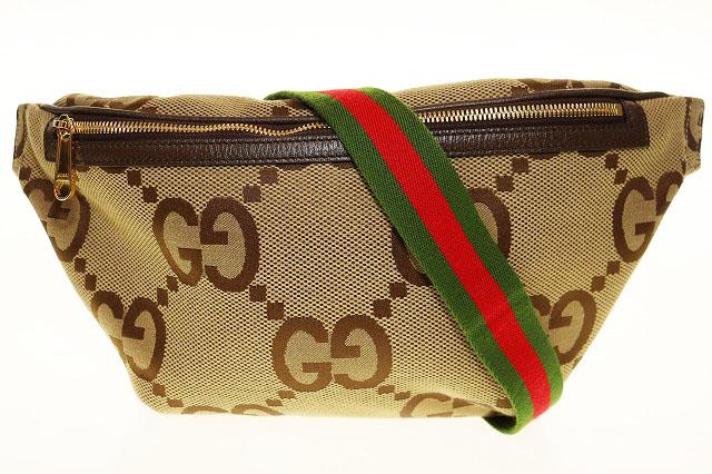 【中古】グッチ GUCCI GG JUMBO 696031 ジャンボGG ボディバッグ ウェストバッグ ベルトバッグ ☆AA★▲■260412