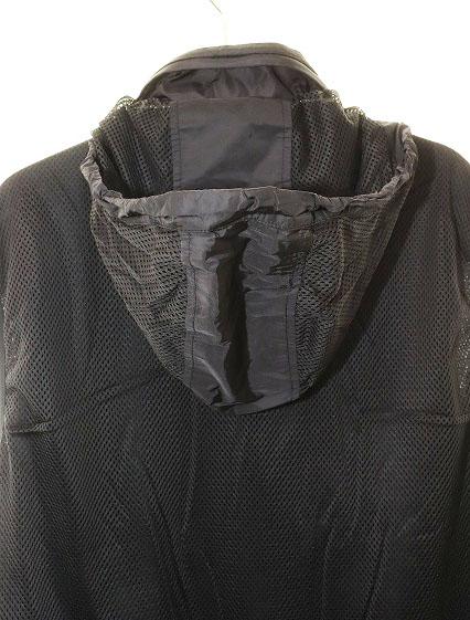 【中古】プラダ PRADA メッシュ ベスト ラバータグ ライニング フード Sサイズ ブラック 黒 ☆AA★260418_2