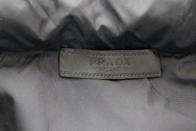 【中古】プラダ PRADA メッシュ ベスト ラバータグ ライニング フード Sサイズ ブラック 黒 ☆AA★260418_5