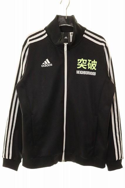 【中古】アディダス adidas × NEIGHBORHOOD TRACK TOP BLACK L 突破 ネイバーフッド トラックジャケット 260326
