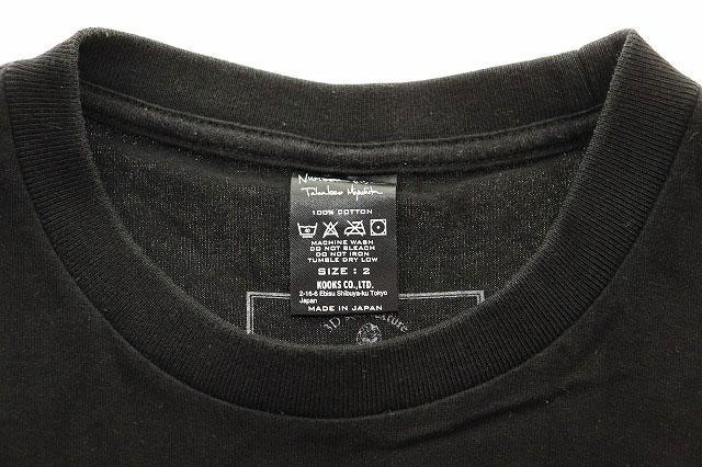 【中古】ナンバーナイン 稀少 08AW ポートランド期 スカル フェイス ミッキー ギター Tシャツ ブラック 2 ▲■260416_7