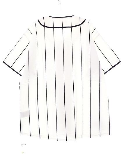 【中古】ダブルタップス WTAPS 25SS SIZE02 251ATDT-CSM26 ストライプ ベースボール シャツ 白 ☆AA★■260415_1