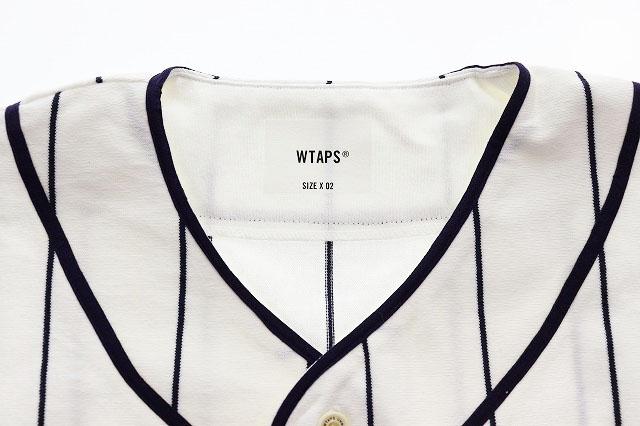 【中古】ダブルタップス WTAPS 25SS SIZE02 251ATDT-CSM26 ストライプ ベースボール シャツ 白 ☆AA★■260415_3