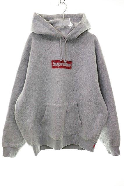 【中古】シュプリーム SUPREME INSIDE OUT BOX LOGO HOODED SWEATSHIRT GREY L フーディ ☆AA★260413