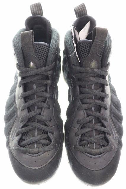 【中古】ナイキ NIKE AIR FOAMPOSITE ONE PRM BLACK 28.5cm エア フォームポジット ブラック スエード ▲■260403_1