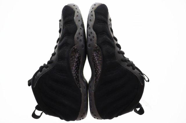 【中古】ナイキ NIKE AIR FOAMPOSITE ONE PRM BLACK 28.5cm エア フォームポジット ブラック スエード ▲■260403_3